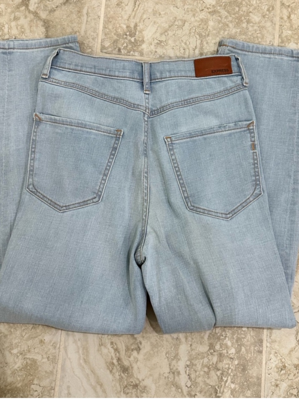 Express Super High Rise Mom Jean - Picture 2 of 2